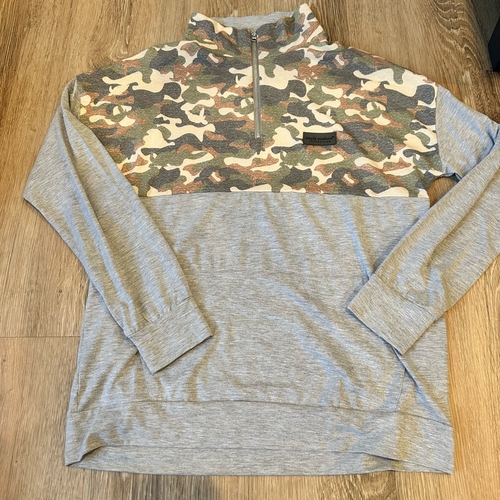 Simply Southern Camouflage Zip Pullover